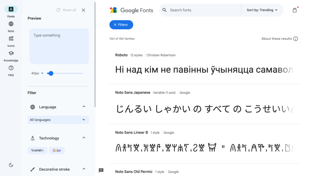 Google Fonts